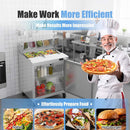 Commercial Stainless Steel Sandwich Prep Table Refrigerator (SAK19586) - Saksby Wholesale - Efficiency