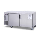 Commercial Stainless Steel Undercounter Worktop Freezer (SAK47218) - Saksby Wholesale - 13CF Front Right View