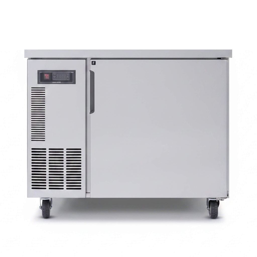 Commercial Stainless Steel Undercounter Worktop Freezer (SAK47218) - Saksby Wholesale - 6CF Front View