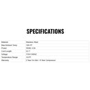 Commercial Stainless Steel Undercounter Worktop Freezer (SAK47218) - Saksby Wholesale - Specifications