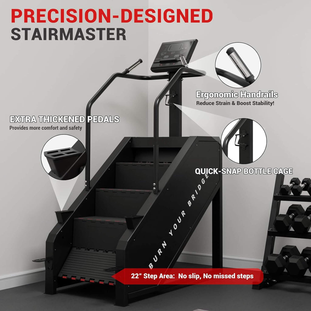 Commercial Stair Stepper With LED Display And 15 Resistance Levels (SAK91837) - Saksby Wholesale - Precision Designed