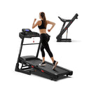 Compact 3.5HP Foldable Electric Treadmill With Bluetooth, LCD Display & 12 Pre-Set Running Programs (SAK25879) - Saksby Wholesale - Full View