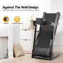 Compact 3.5HP Foldable Electric Treadmill With Bluetooth, LCD Display & 12 Pre-Set Running Programs (SAK25879) - Saksby Wholesale - Foldable View