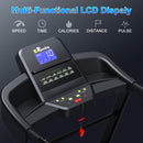 Compact 3.5HP Foldable Electric Treadmill With Bluetooth, LCD Display & 12 Pre-Set Running Programs (SAK25879) - Saksby Wholesale - LCD Display View