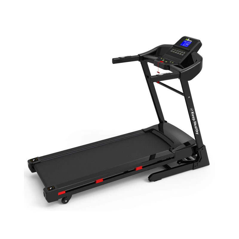 Compact 3.5HP Foldable Electric Treadmill With Bluetooth, LCD Display & 12 Pre-Set Running Programs (SAK25879) - Saksby Wholesale - Right View