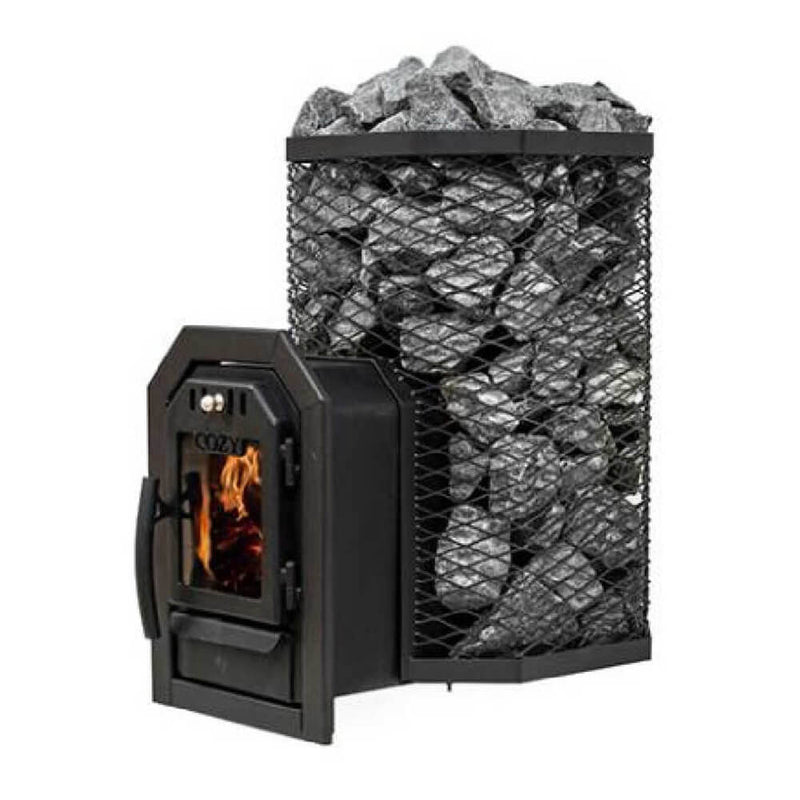 COZY HEAT Wood Fired Thru-Wall Sauna Heater (SAK82634) - SAKSBY