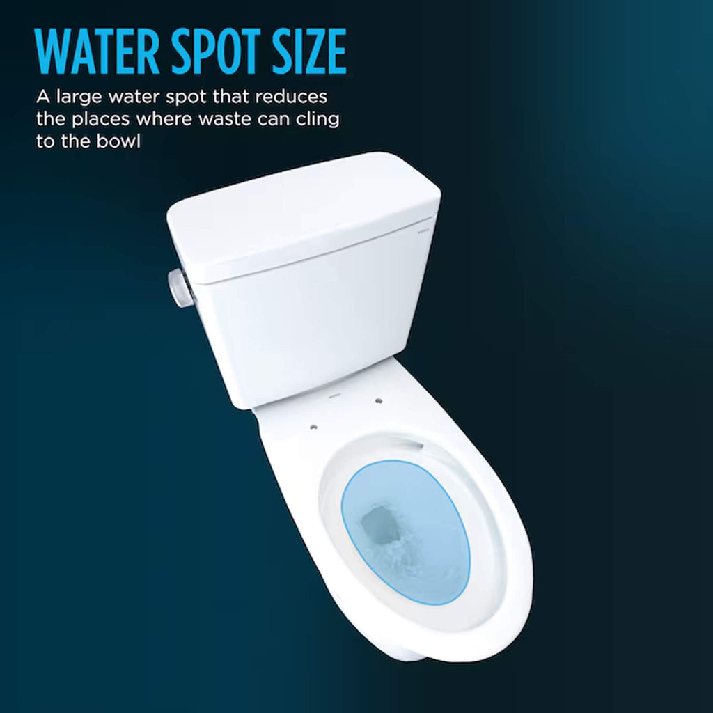 [CST786CEFG.10#01] TOTO Drake 1.28 GPF Transitional Two-Piece Toilet With 10-Inch Rough-In (SAK17064) - Saksby Wholesale - Water Spot Size