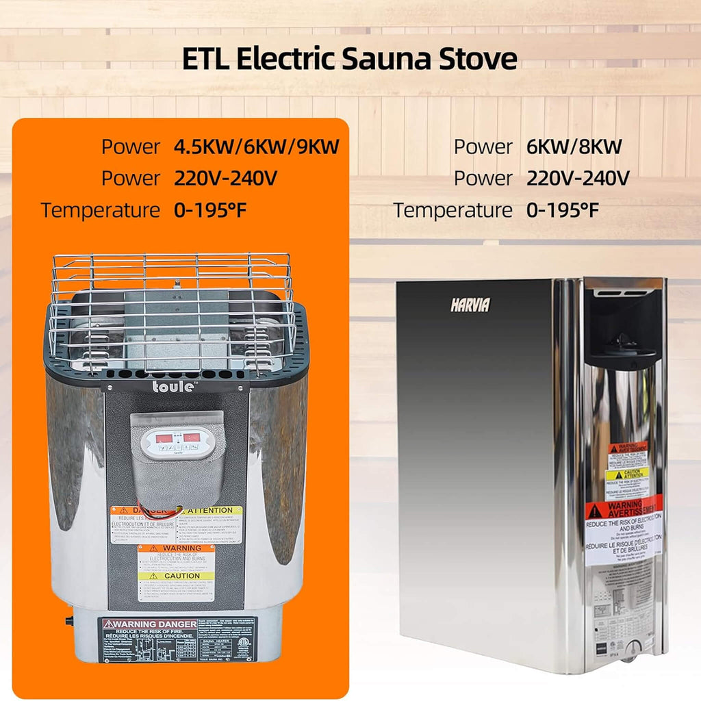 Custom Luxury Spruce Outdoor Steam Sauna With Canadian Wood, Heater & Stones (SAK87912) - Saksby Wholesale - Electric Heaters