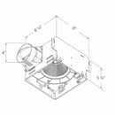 DELTABREEZ BreezGreenBuilder 100 CFM Dual Speed Exhaust Fan With Humidity Sensor [GBR100H] (SAK72364)