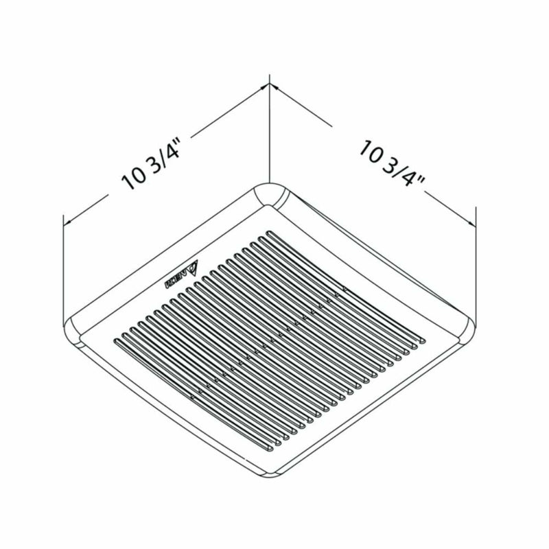 DELTABREEZ BreezGreenBuilder 100 CFM Single Speed Ventilation Fan [GBR100] (SAK37520)