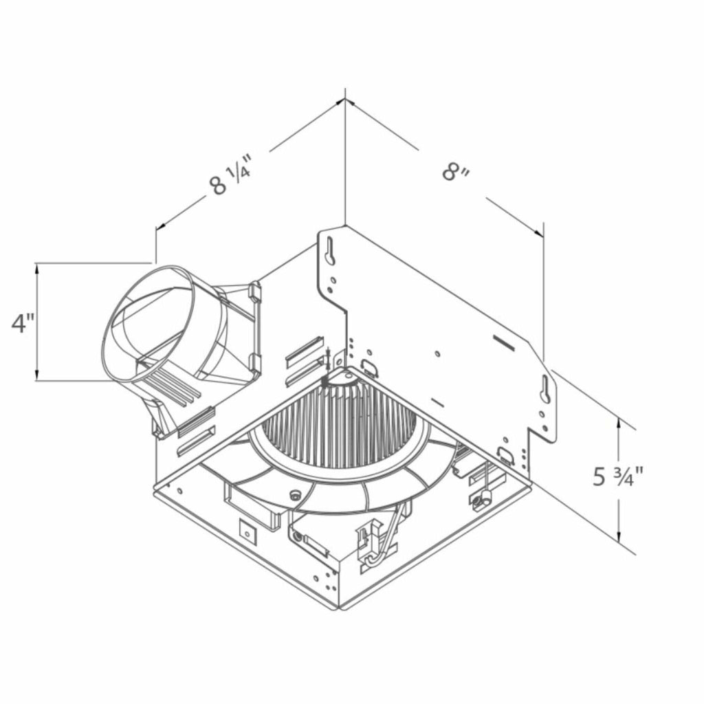 Deltabreez BreezGreenBuilder Ultra Quiet 0.6 Sones 80 CFM Single Speed Vent Fan [GBR80] (SAK19482)