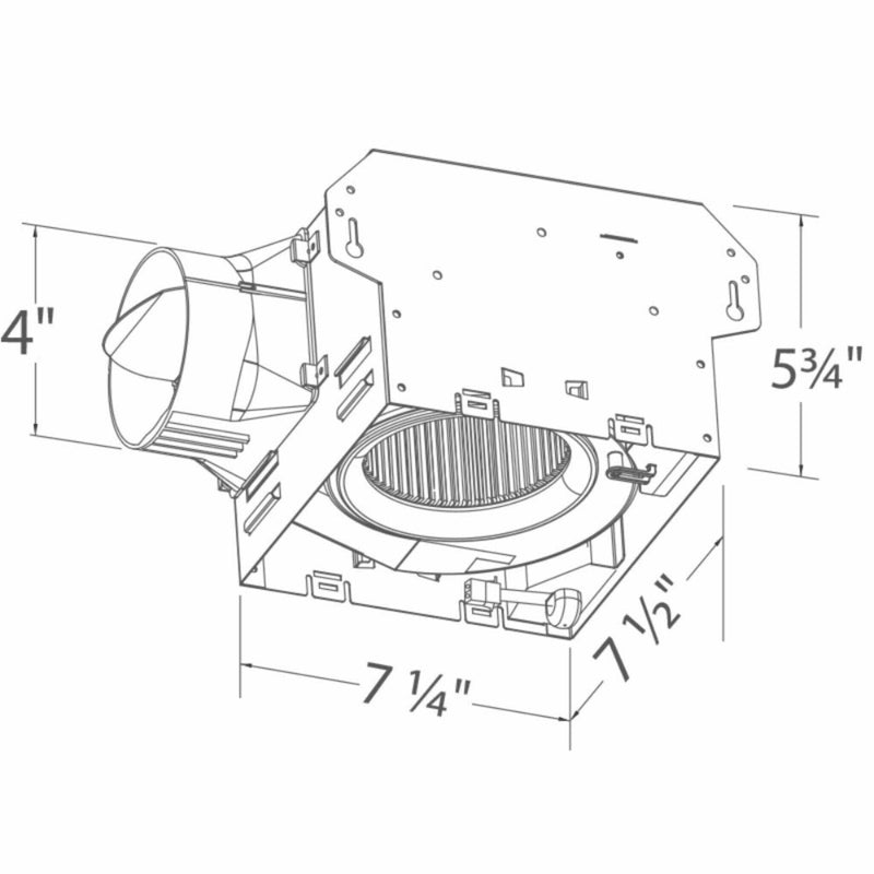 DELTABREEZ BreezIntegrity 100 CFM Dimmable Edge Lit LED Light Exhaust Bath Fan [ITG100RLED] (SAK15693)