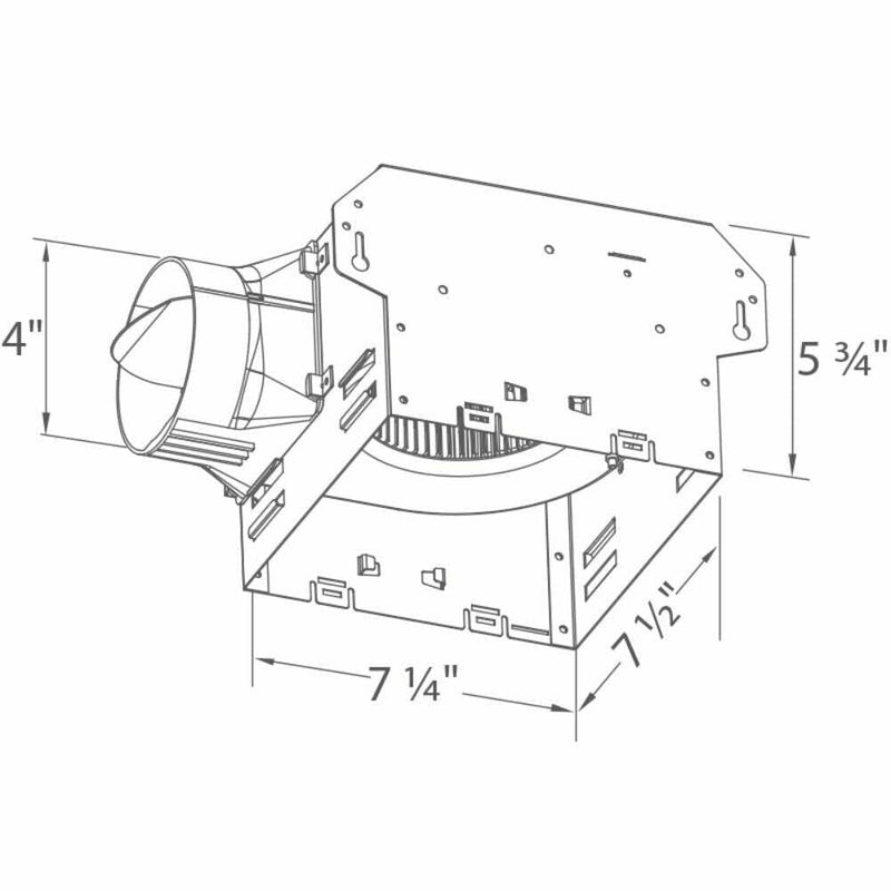 DELTABREEZ BreezIntegrity 100 CFM Single Speed Wall Mount Ventilation Fan [ITG100] (SAK95359)