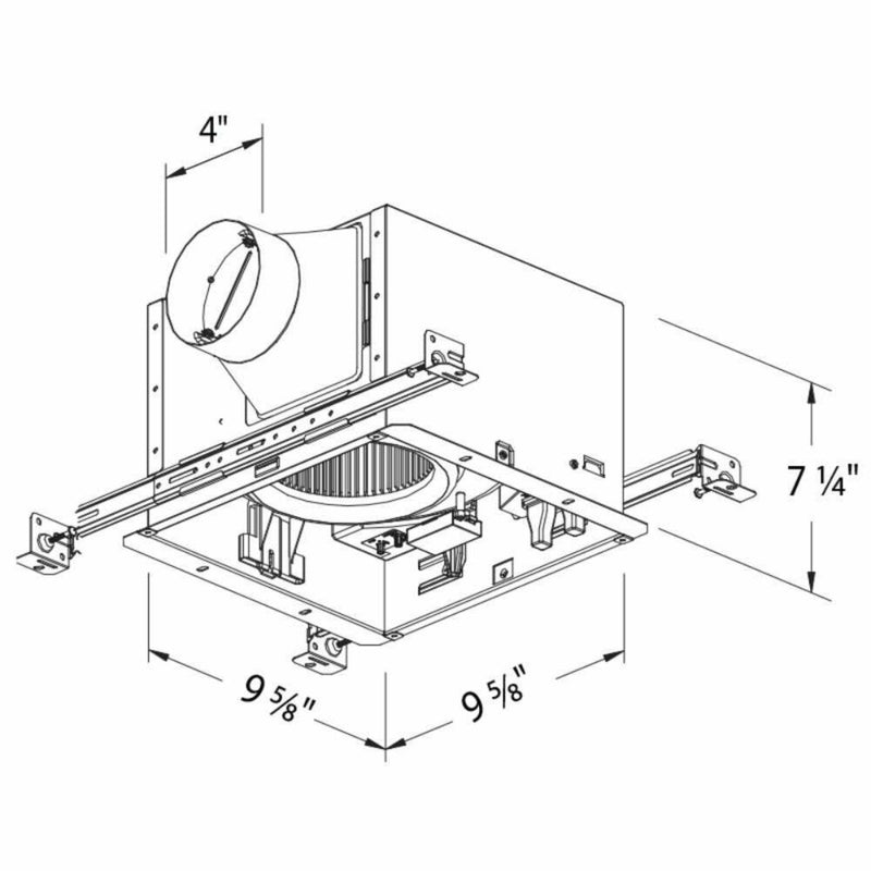 DELTABREEZ BreezSignature 110 CFM Single Speed White Exhaust Bathroom Fan [SIG110] (SAK78321)