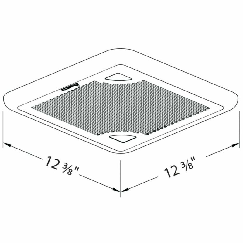 DELTABREEZ BreezSignature 80 CFM Single Speed Ventilation Fan [SIG80] (SAK48179)