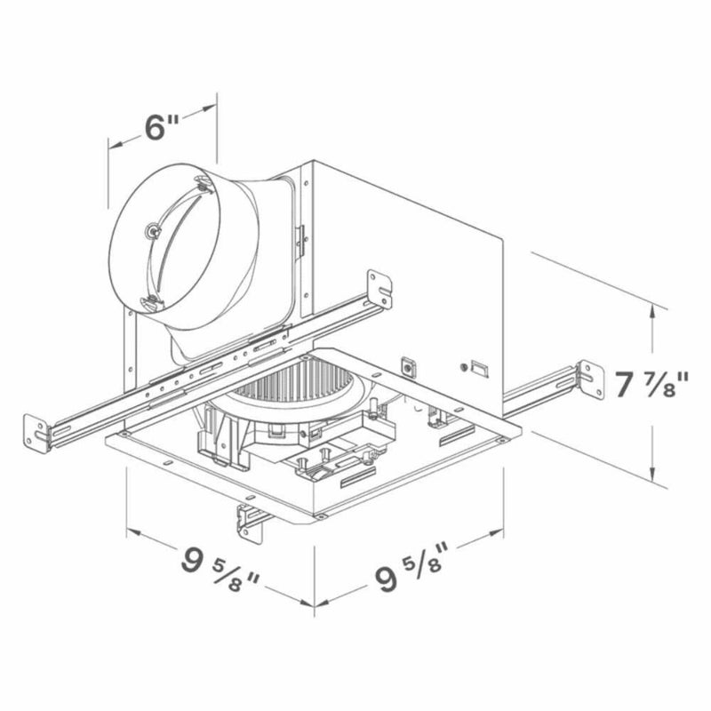 DELTABREEZ Signature Dimmable LED Light  Ultra Quiet Bath Fan With Motion And Humidity Sensors [SIG80-110MH] (SAK87219)