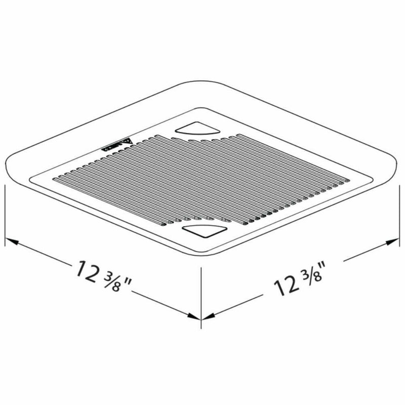 DELTABREEZ BreezSignature Series 80 CFM Dual Speed Ventilation Fan [SIG80D] (SAK15793)