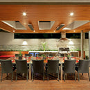 Dimplex DLW 70" Black Long Wave Radiant Electric Heater For Outdoor And Indoor, 3200W [DLW3200B24] (SAK89384) - Saksby Wholesale - Dining Area View