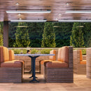 Dimplex DLW 70-Inch Noiseless Radiant Electric Heater For Outdoor And Indoor, 3200W [DLW3200W24] (SAK15698) - Saksby Wholesale - Brown Dining Area View