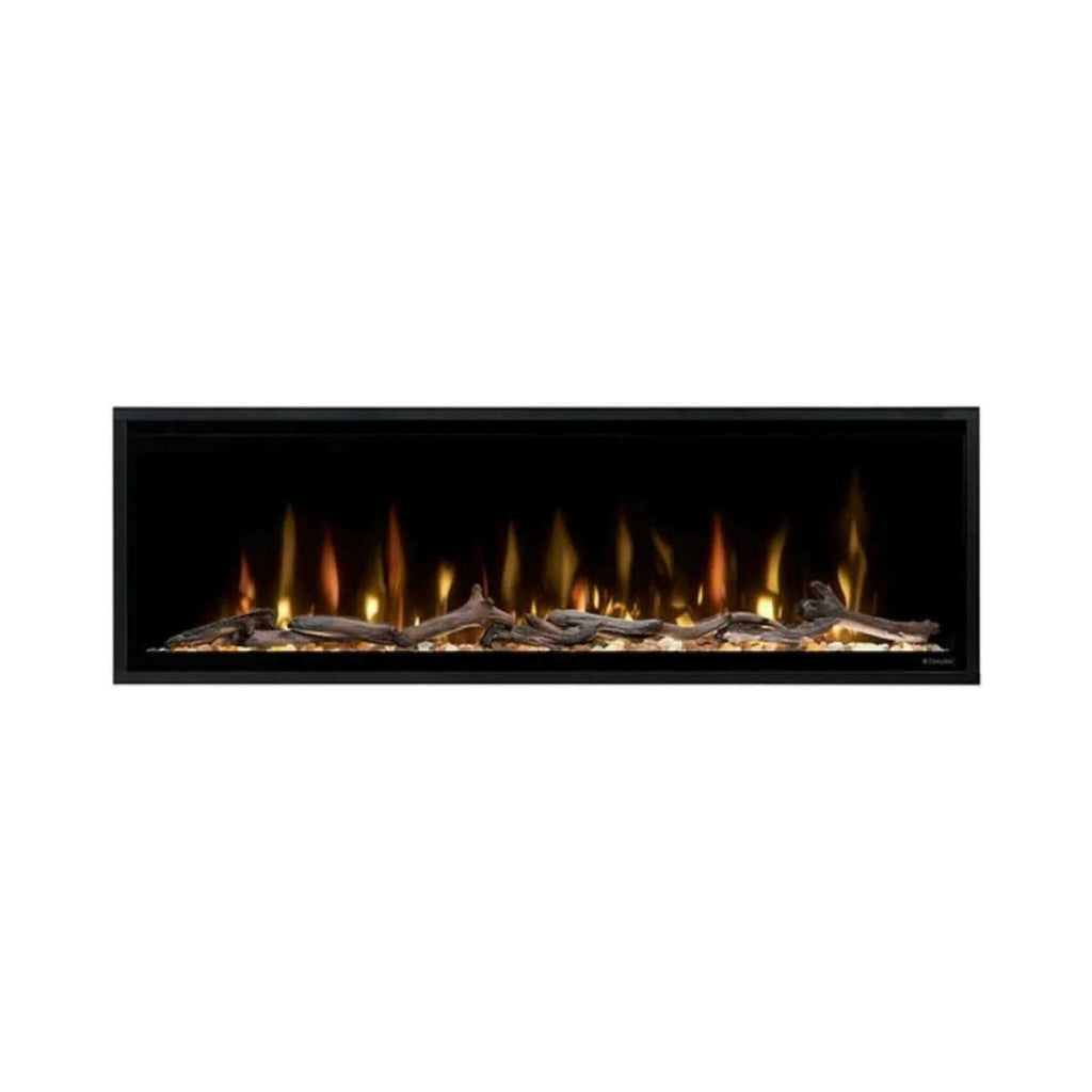 Dimplex Ignite Evolve Built-In Frosted Tumbled Glass Linear Electric Fireplace With Heat Boost System & Trim Kit (SAK59214) - Saksby Wholesale - 50" Front View