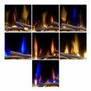 Dimplex Ignite Evolve Built-In Frosted Tumbled Glass Linear Electric Fireplace With Heat Boost System & Trim Kit (SAK59214) - Saksby Wholesale - Flames View