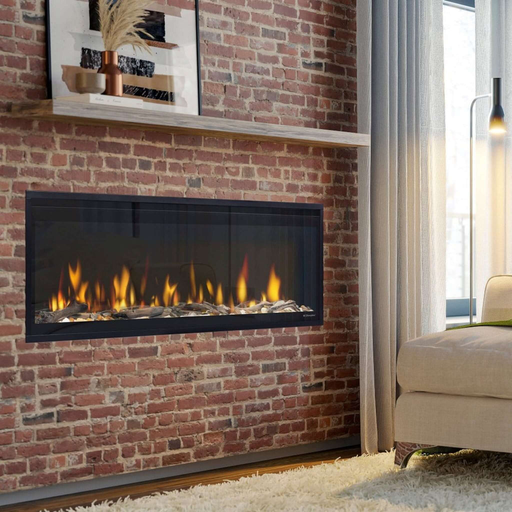 Dimplex Ignite Evolve 50-Inch Premium Built-In Linear Electric Fireplace With Trim Kit [500002573] (SAK34812) - Saksby Wholesale - Demonstration View