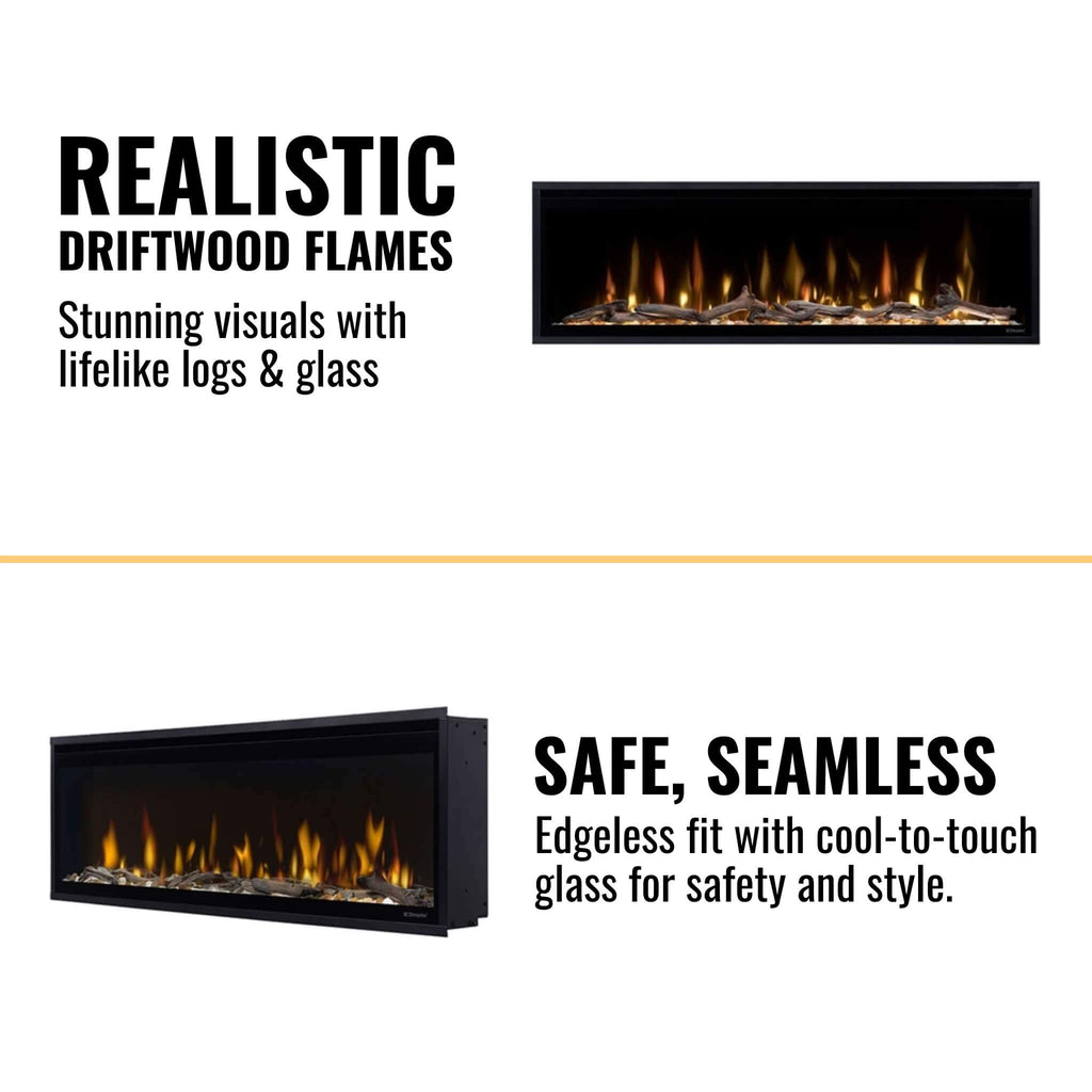 Dimplex Ignite Evolve 50-Inch Premium Built-In Linear Electric Fireplace With Trim Kit [500002573] (SAK34812) - Saksby Wholesale - Features View