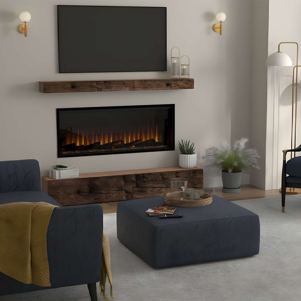 DIMPLEX IGNITE ULTRA Built-In Electric Fireplace With Multi Function Remote Control [ULT50/60/74/88] SAKSBY - Living Room View