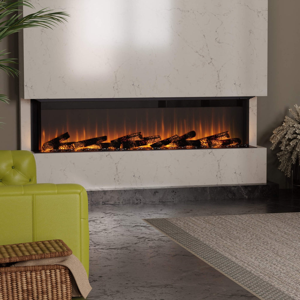 DIMPLEX IGNITE ULTRA Built-In Electric Fireplace With Multi Function Remote Control [ULT50/60/74/88] SAKSBY - Living Room View