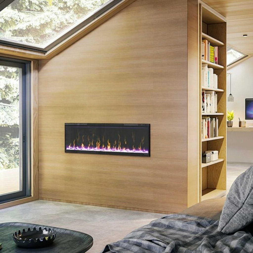 DIMPLEX IGNITEXL 50" Linear Fireplace Electric With Comfort Saver Heating System [XLF50] SAKSBY - Living Room View