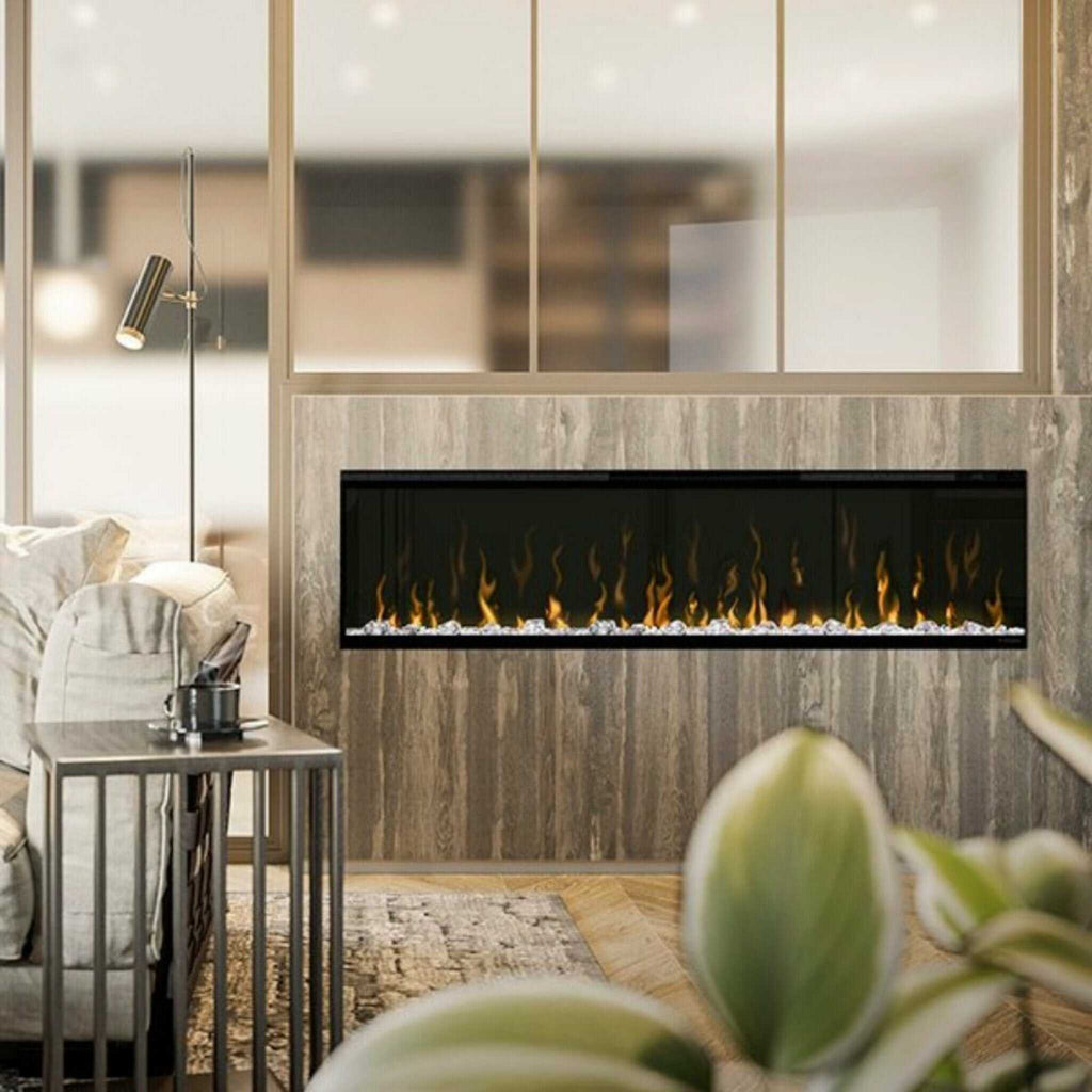 DIMPLEX IGNITEXL 60" Linear Fireplace Electric W/ Heat Boost & Multi Function Remote [XLF60] SAKSBY Living Room View
