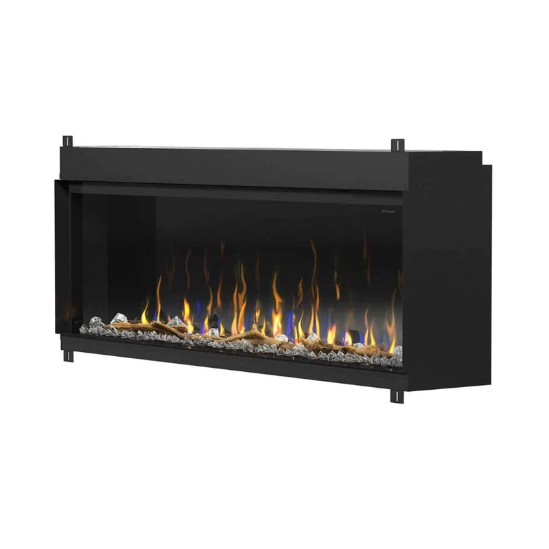 DIMPLEX IGNITEXL BOLD 60" Built-In Linear Modern Electric Fireplace With Multi Colored Flames [XLF6017-XD] SAKSBY Front Left Accessories View