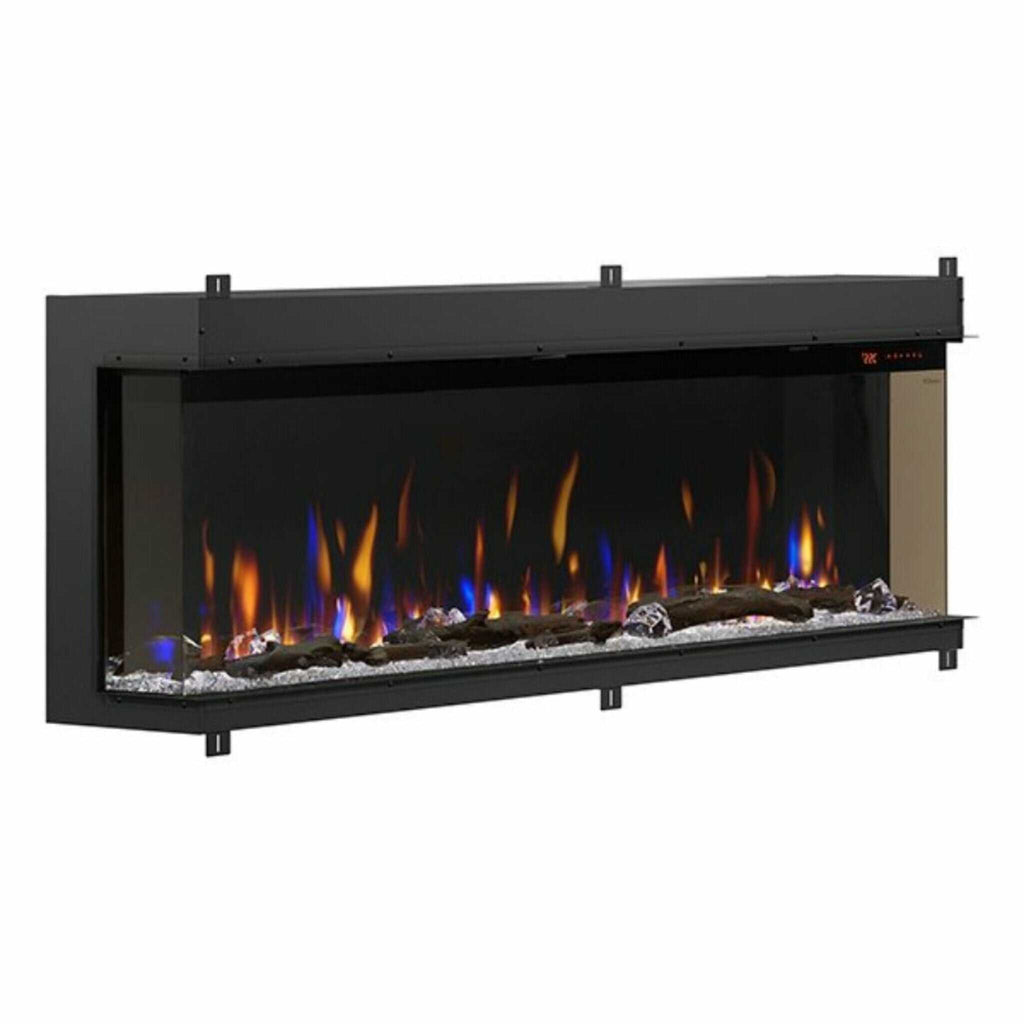 DIMPLEX IGNITEXL BOLD 74" Deep Built-In Linear Electric Fireplace [XLF7417-XD] SAKSBY Front Right View