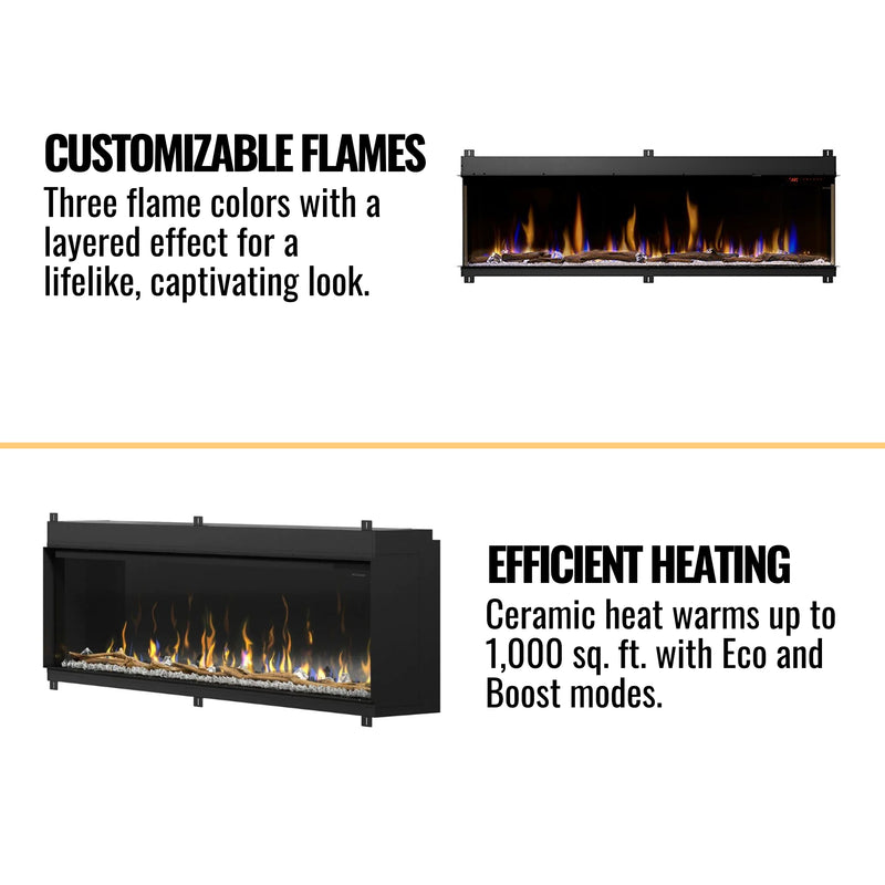 DIMPLEX IGNITEXL BOLD 74" Deep Built-In Linear Electric Fireplace [XLF7417-XD] SAKSBY Features View