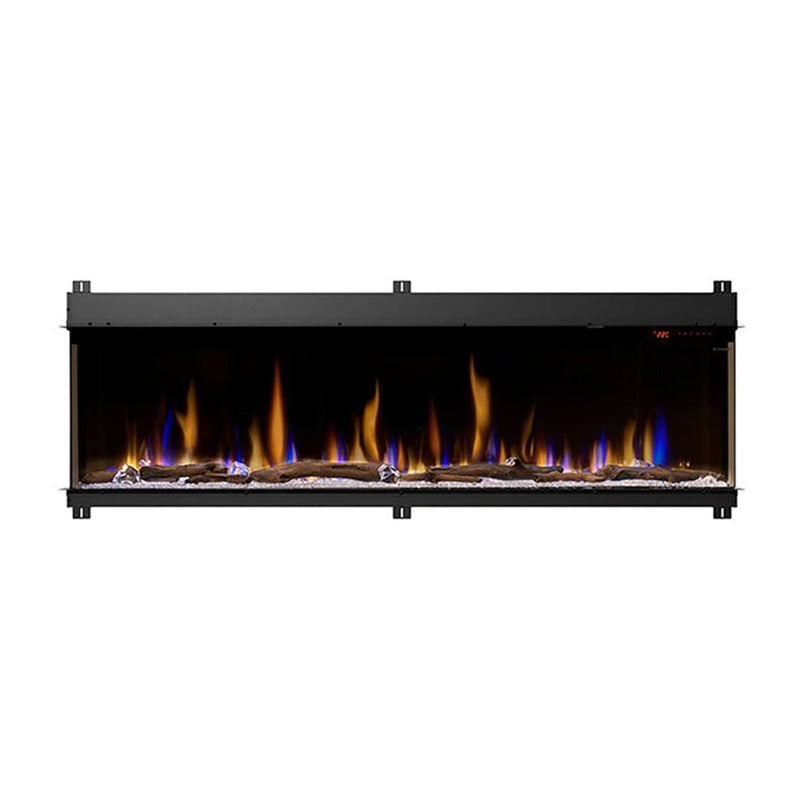 DIMPLEX IGNITEXL BOLD 74" Deep Built-In Linear Electric Fireplace [XLF7417-XD] SAKSBY Front View