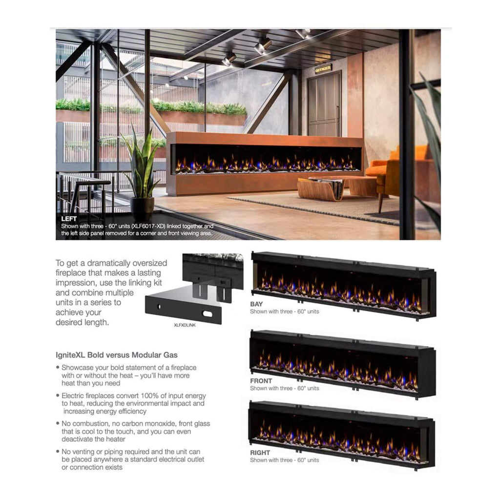 Dimplex IgniteXL Bold 74-Inch Deep Built-In Linear Electric Fireplace [XLF7417-XD] (SAK78959) - Saksby Wholesale - Installation Guide