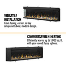 DIMPLEX IGNITEXL BOLD 100" Smart Linear Multi Side View Built-In Electric Fireplace [XLF10017-XD] SAKSBY Features  View