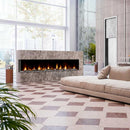 Dimplex IgniteXL Bold 100-Inch Smart Linear Multi Side View Built-In Electric Fireplace [XLF10017-XD] (SAK72359) - Saksby Wholesale - Living Room View With Sofa