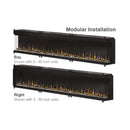 Dimplex IgniteXL Bold 100-Inch Smart Linear Multi Side View Built-In Electric Fireplace [XLF10017-XD] (SAK72359) - Saksby Wholesale - Modular Installation View