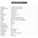 Dimplex IgniteXL Bold 100-Inch Smart Linear Multi Side View Built-In Electric Fireplace [XLF10017-XD] (SAK72359)   - Saksby Wholesale -  Specifications View