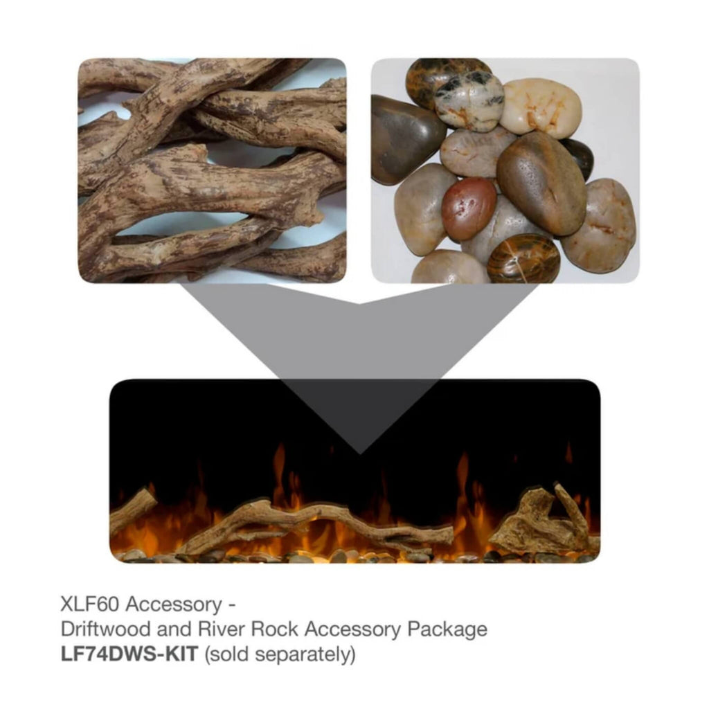 Dimplex IgniteXL 60-Inch Linear Fireplace Electric W/ Heat Boost & Multi Function Remote [XLF60] (SAK78902) - Saksby Wholesale - Accessories View