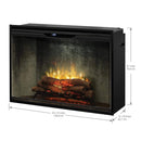 Dimplex Revillusion Built-In Electric Firebox W/ Weathered Concrete Line & Plug Kit [RBF30/42WC-FG] (SAK46891)