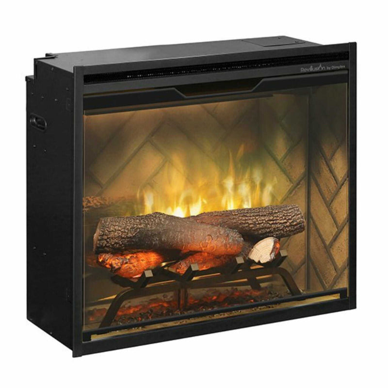 DIMPLEX Revillusion Herringbone Brick Built-in Electric Firebox (HBG12893)-HBG