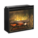 DIMPLEX REVILLUSION HERRINGBONE Brick Built-In Electric Firebox With Front Glass [RBF30/36/42] (SAK12893) - Saksby Wholesale - Front Right View