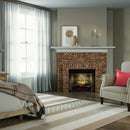 DIMPLEX REVILLUSION HERRINGBONE Brick Built-In Electric Firebox With Front Glass [RBF30/36/42] (SAK12893) - Saksby Wholesale - Living Room View