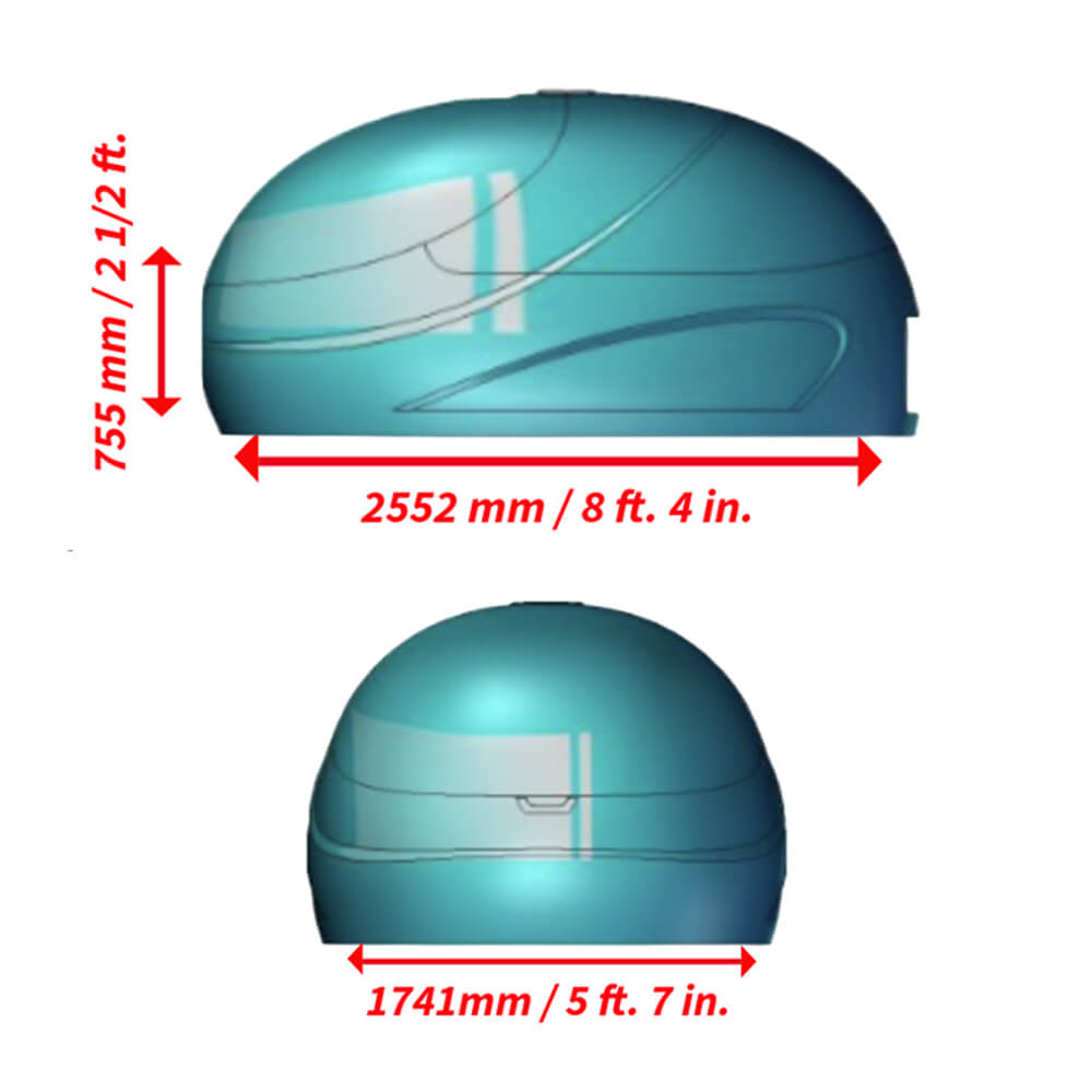 Dreampod V2 Commercial Home Flotation Sensory Isolation Tank Pod Spa [DPFP201WPE] (SAK93817)