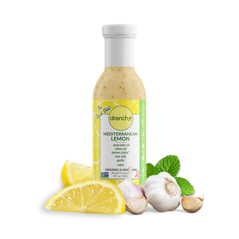 Drench Mediterranean Lemon Salad Dressing (8 Oz) (SAK13768) (SAK16052)