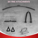 Dual Pulley Cable Crossover Machine With Pull Up And LAT Bar (SAK98124) - Saksby Wholesale - Free Attachments View

