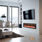 DYNASTY ALLEGRO 68" Smart Linear Electric Fireplace With Remote Control [DY-BFM68] SASKBY - Living Room View