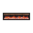 DYNASTY ALLEGRO 76" Black Smart Linear Electric Fireplace [DY-BFM76] SAKSBY - Front View